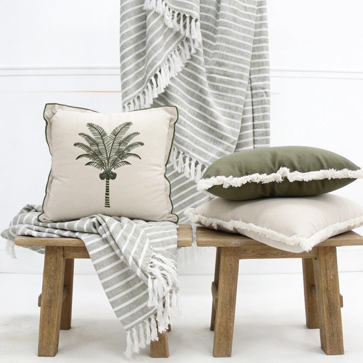 Blanket Harbour Olive Chambray