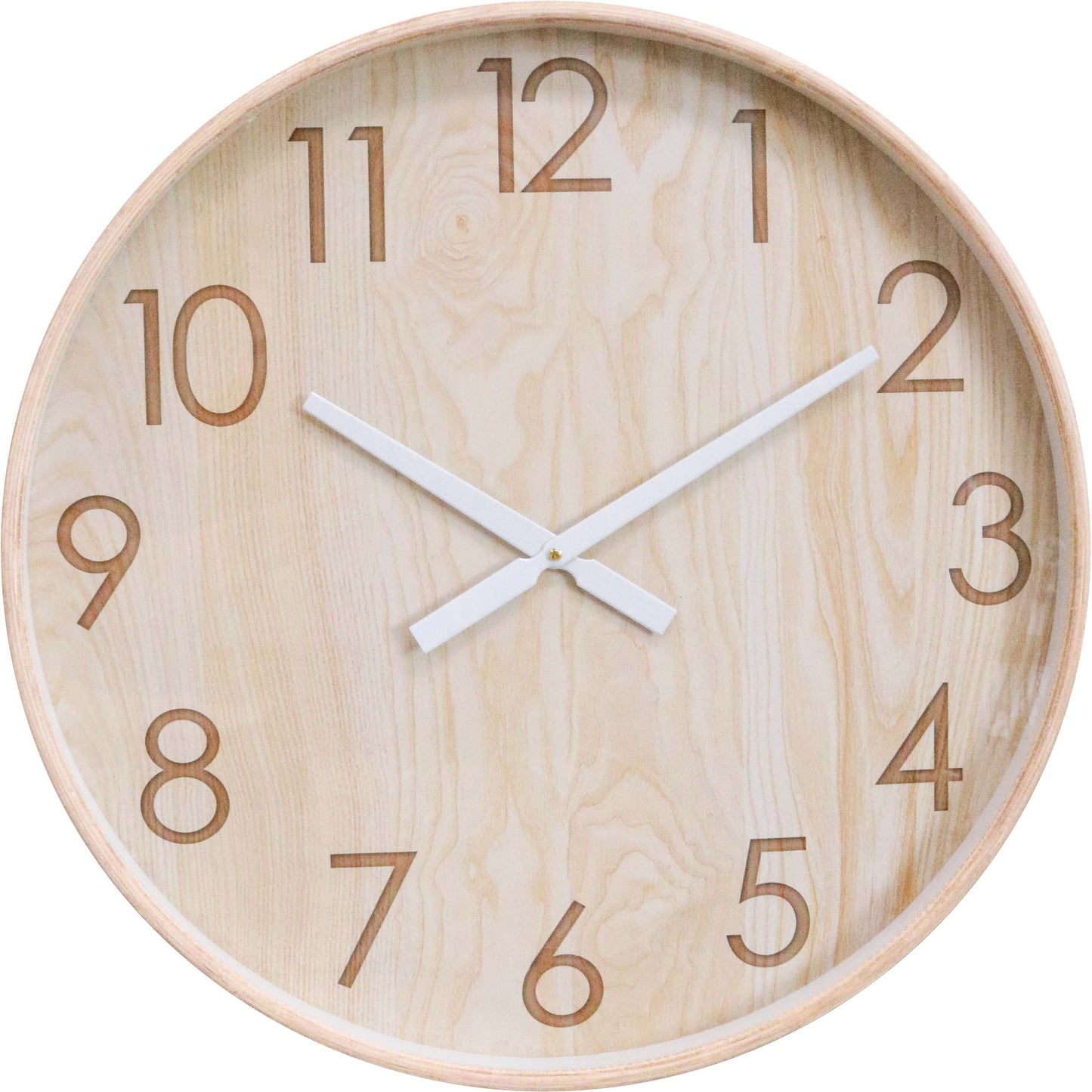 Clock Balsa & Glass - 60cm