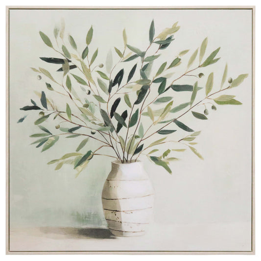 Framed Canvas Olives