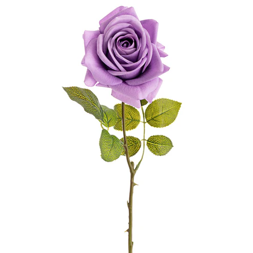 Bella Rose Real Touch Full Bloom Lge Soft Purple (12Dx65cmH)