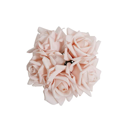 Siena Real Touch Rose Bouquet 5 Heads Misty Rose (26cmH)