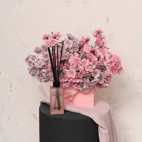 Cherry Blossom Branch Spray Dusty Pink (103cmH)
