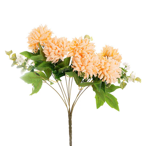 Chrysanthemum 7 Heads Bouquet Soft Peach (11cmDx48cmH)