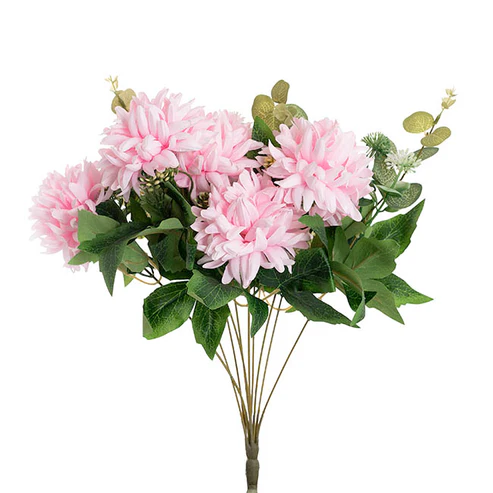 Chrysanthemum 7 Heads Bouquet Soft Pink (11cmDx48cmH)