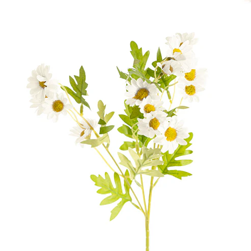 Daisy Spray 15x Flowers White (3.5cmDx63cmH)