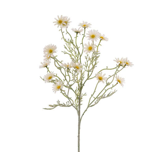Daisy Spray 20x Flowers White (3.5cmDx72cmH)