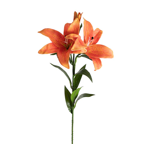 Tiger Lily 3 Head Real Touch Orange (90cmH)