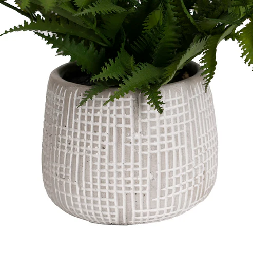Artificial Parathelypteris Fern Potted Plant Green (33cmH)