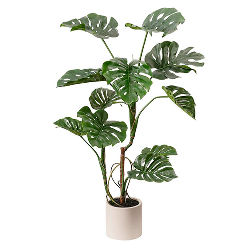 Real Touch Artificial Potted Monstera Green (120cmH)