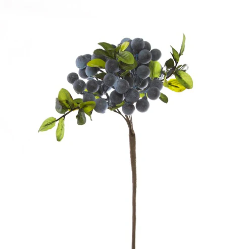 Berry Cluster Spray Blue (35cmH)