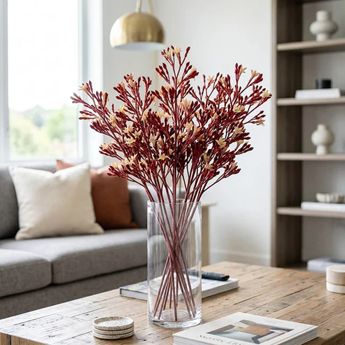Native Artificial Kangaroo Paw Spray Dark Red (83cmH)  NEW