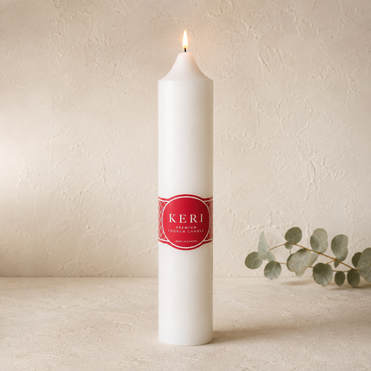 Church Pillar Candle White 5x20cmH