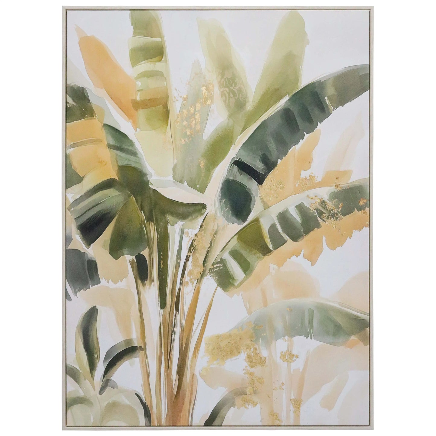Framed Canvas Banana Palms