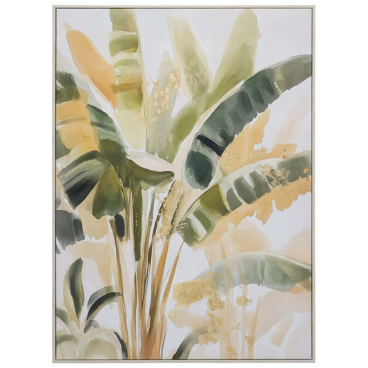 Framed Canvas Banana Palms
