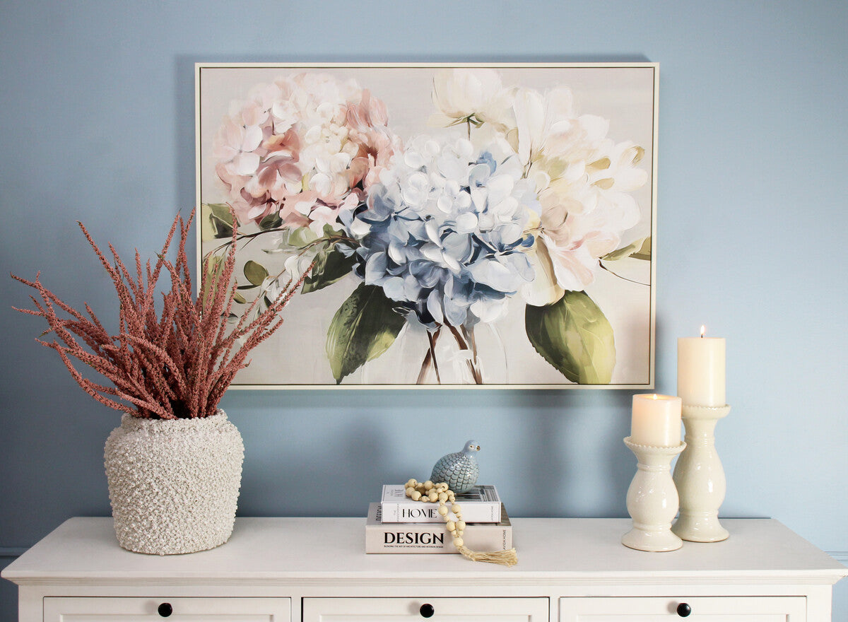 Framed Canvas Hydrangeas