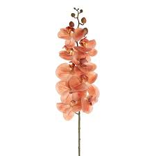 Phalaenopsis Orchid Stem Real Touch 9 Head Vermilion(81cmH)