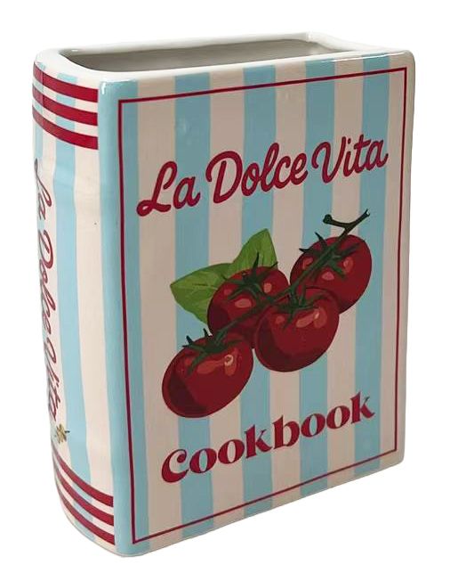 La Dolce Vita Book Planter Red - Availability: 01  Oct- (NEW)