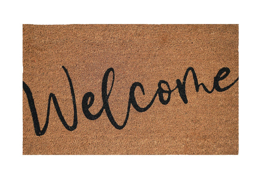 Welcome Doormat Black 45x75cm