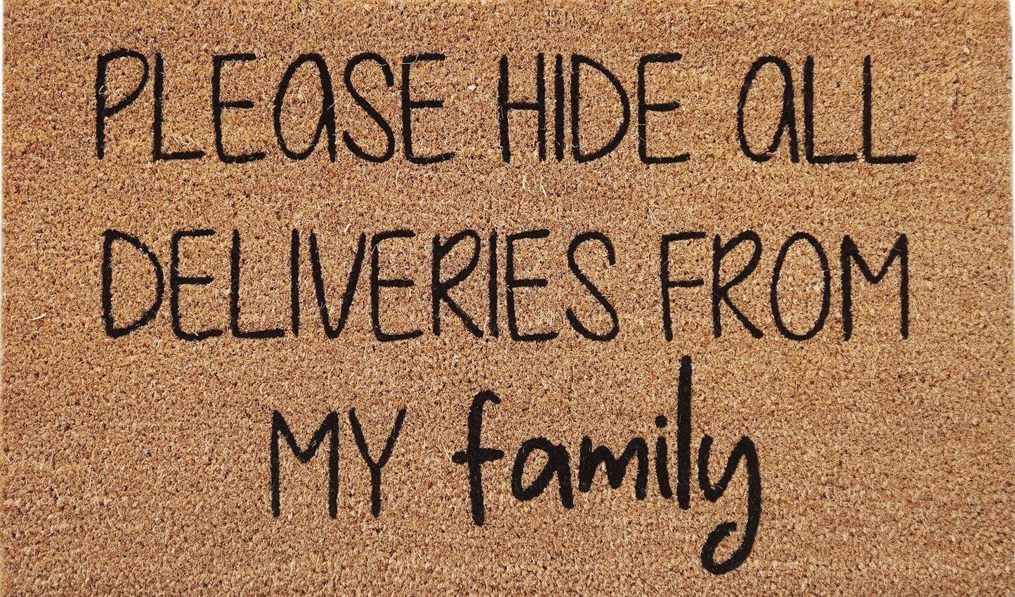 Please Hide All Deliveries From My