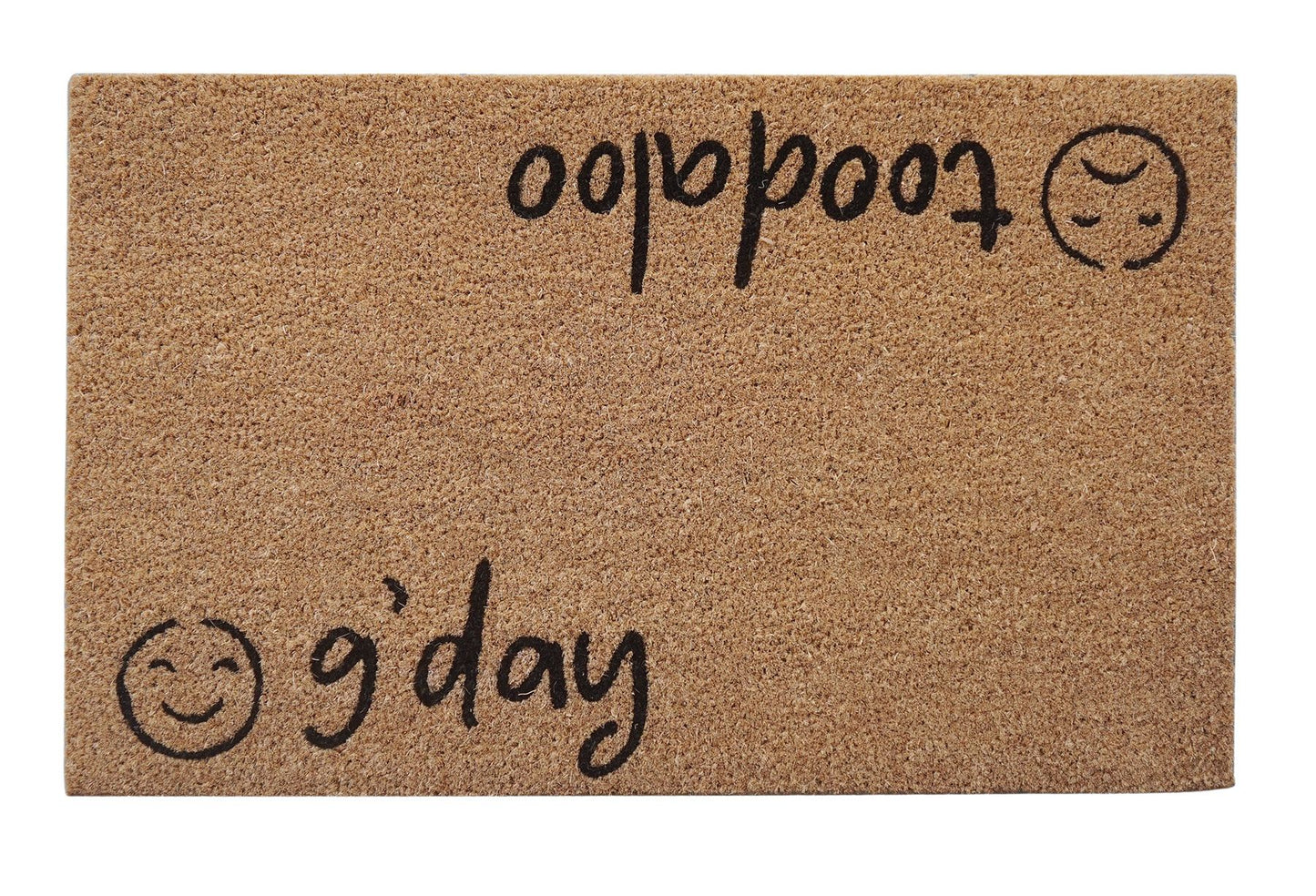 GDay Toodaloo Doormat Black 45x75cm