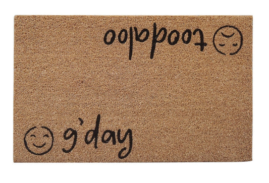 GDay Toodaloo Doormat Black 45x75cm