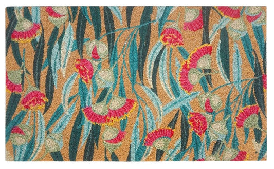 Gum Blossom Doormat Green 45x75cm