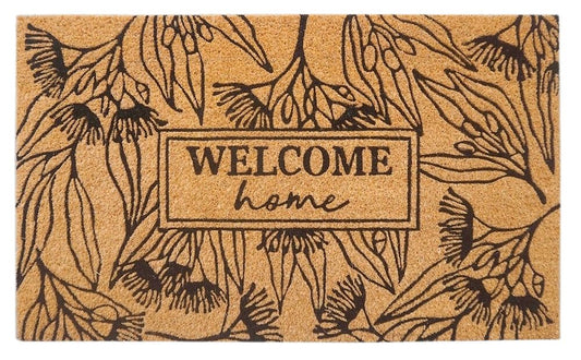 Welcome Home Doormat Black 45x75cm