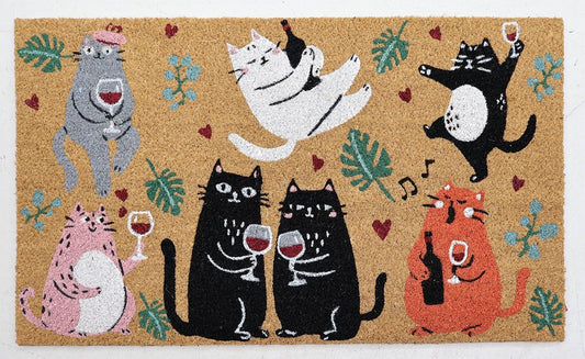Playful Paws Cat Doormat Black & Green 4