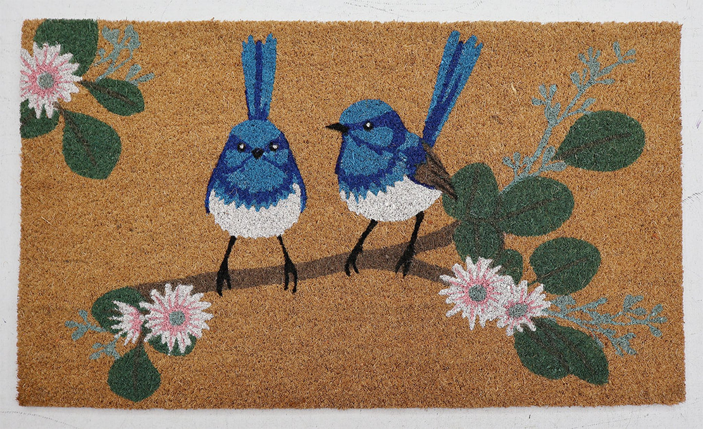 Blue Wren Doormat Green 45x75cm
