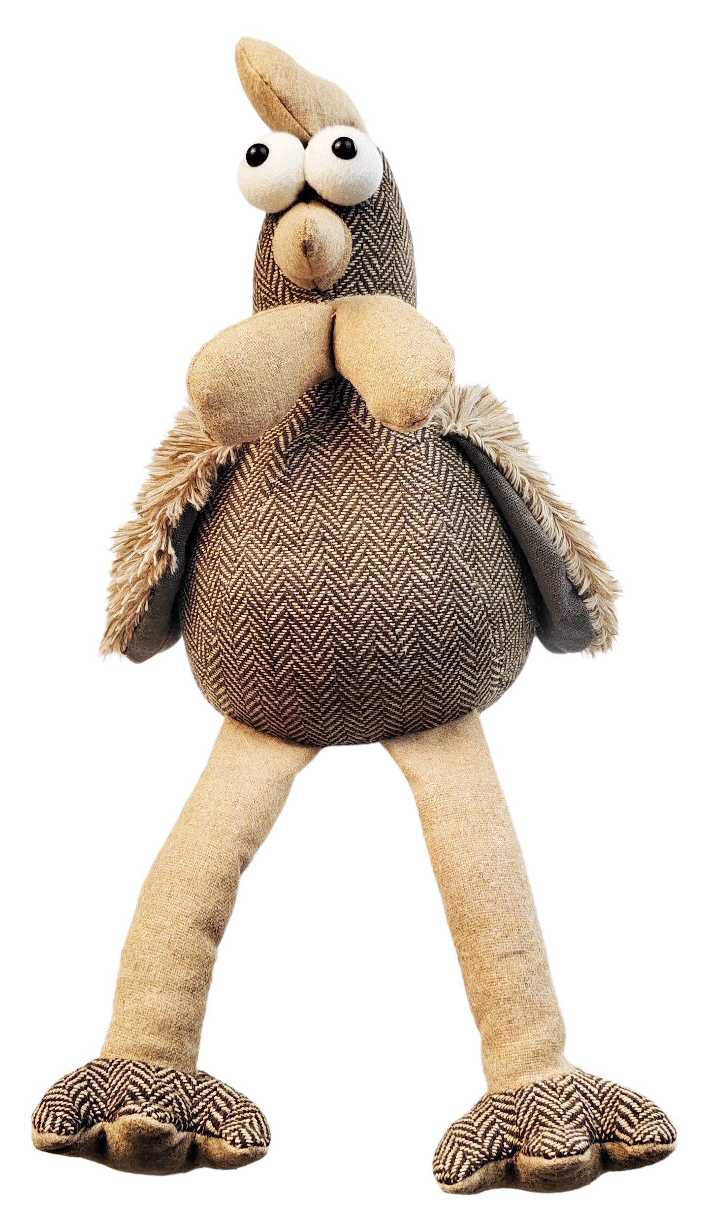 Chicken Door Stopper Grey 26cm