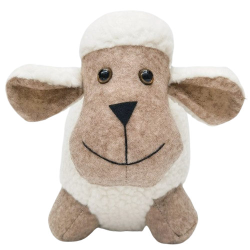 Sheep Door Stopper White & Bisque