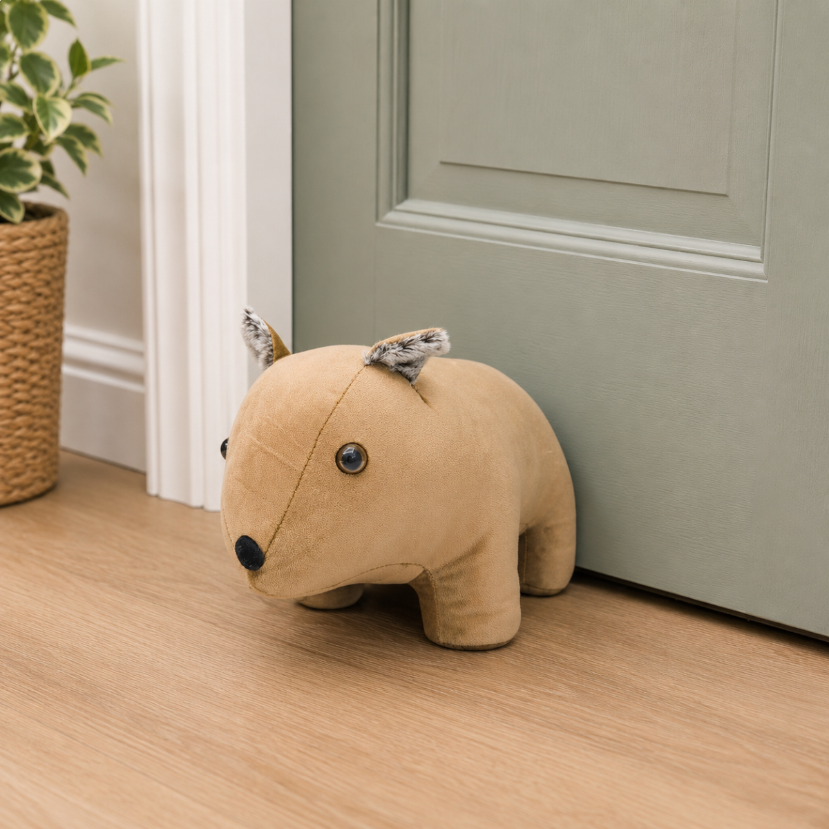Wombat Door Stopper Brown 18cm