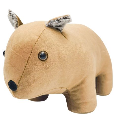 Wombat Door Stopper Brown 18cm