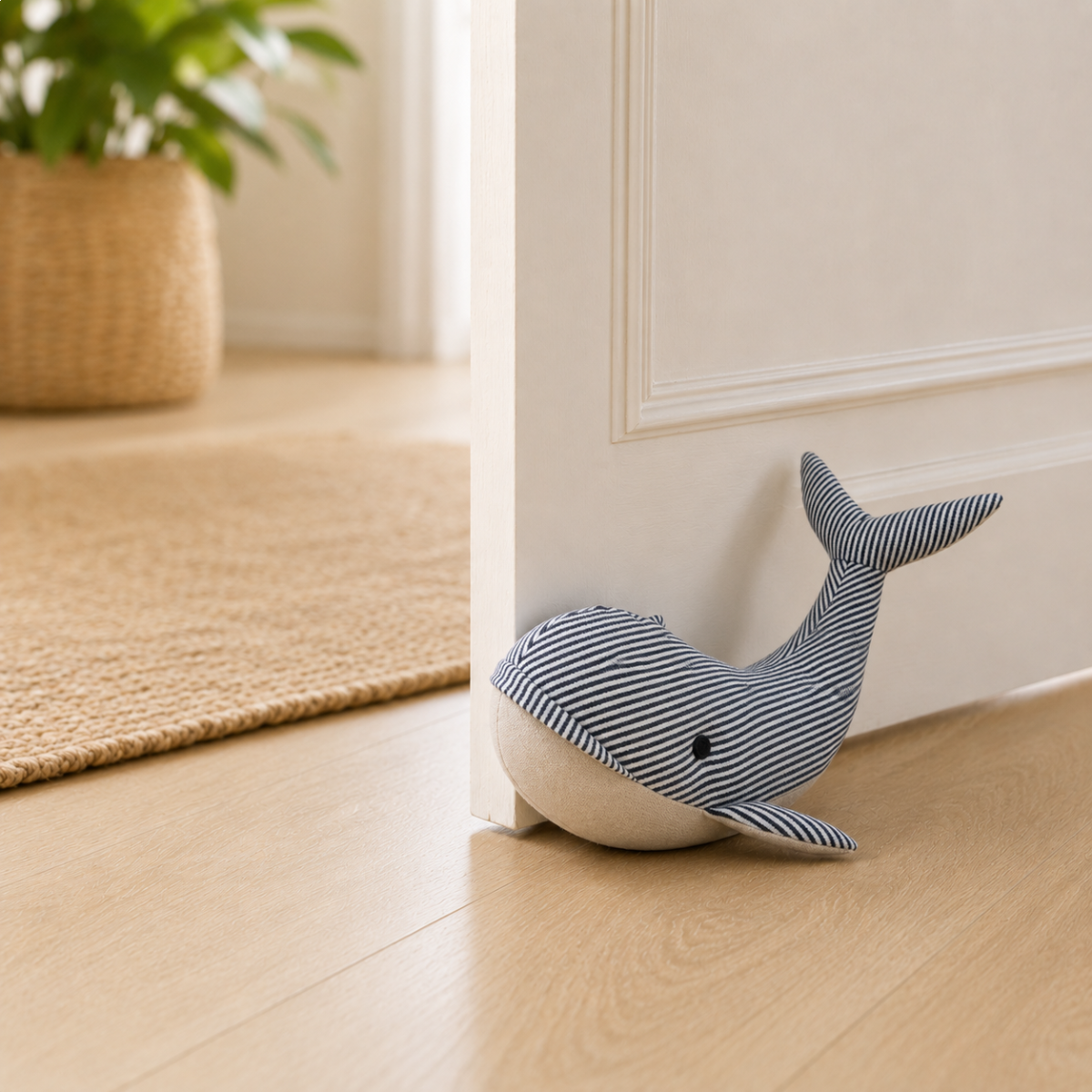 Whale Doorstopper Blue 22cm
