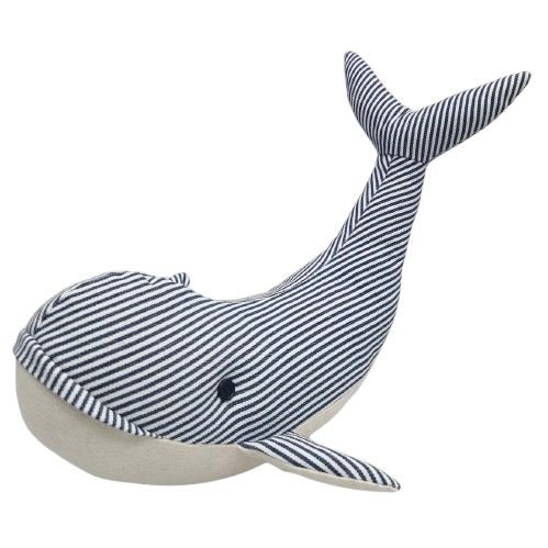 Whale Doorstopper Blue 22cm
