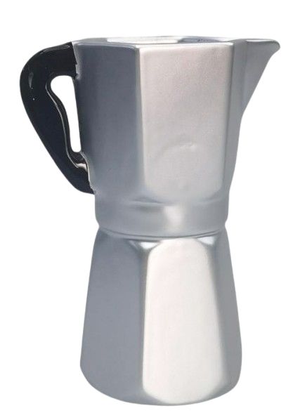 Coffee Pot Vase Silver 16cm